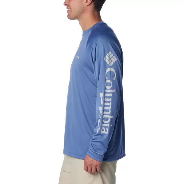 imageColumbia Mens Terminal Tackle Long Sleeve Shirt Key WestBluebellCool Grey Logo