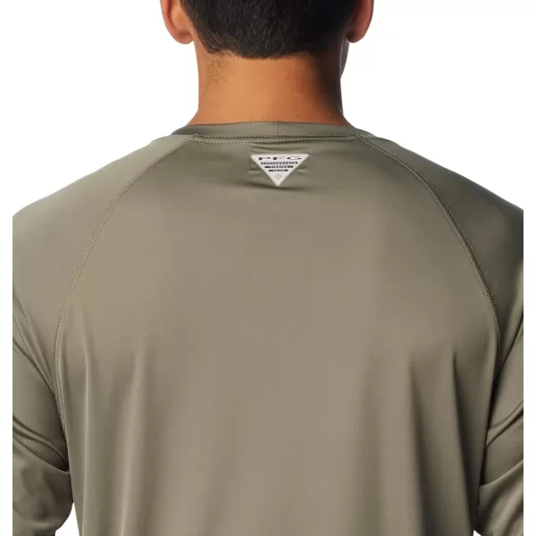 imageColumbia Mens Terminal Tackle Long Sleeve Shirt Key WestCypressCool Grey Logo