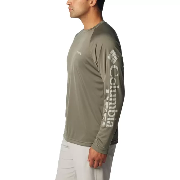 imageColumbia Mens Terminal Tackle Long Sleeve Shirt Key WestCypressCool Grey Logo