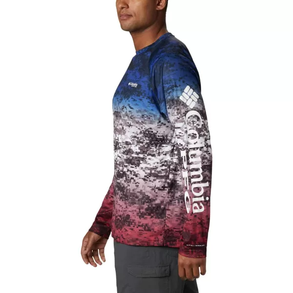 imageColumbia Mens Terminal Tackle Long Sleeve Shirt Wicking MaterialAmericana Digi Camo Fade