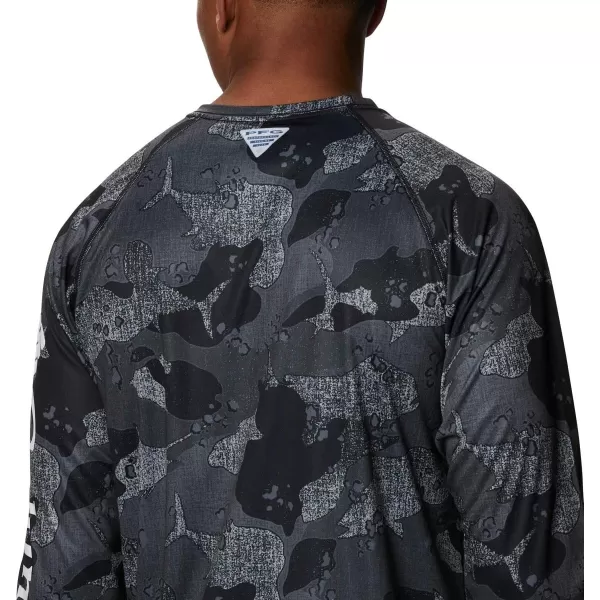 imageColumbia Mens Terminal Tackle Long Sleeve Shirt Wicking MaterialBlack Gamefish Camo