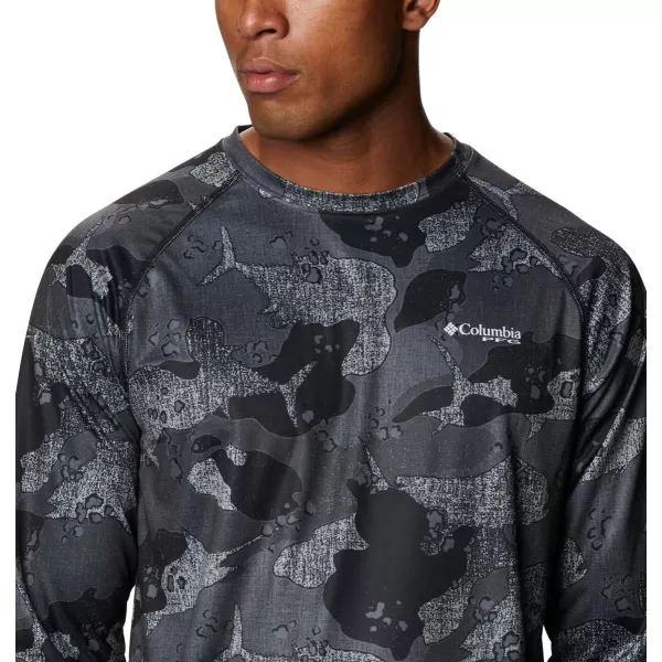 imageColumbia Mens Terminal Tackle Long Sleeve Shirt Wicking MaterialBlack Gamefish Camo
