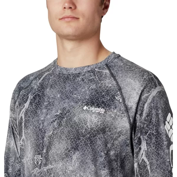 imageColumbia Mens Terminal Tackle Long Sleeve Shirt Wicking MaterialBlack Realtree Mako