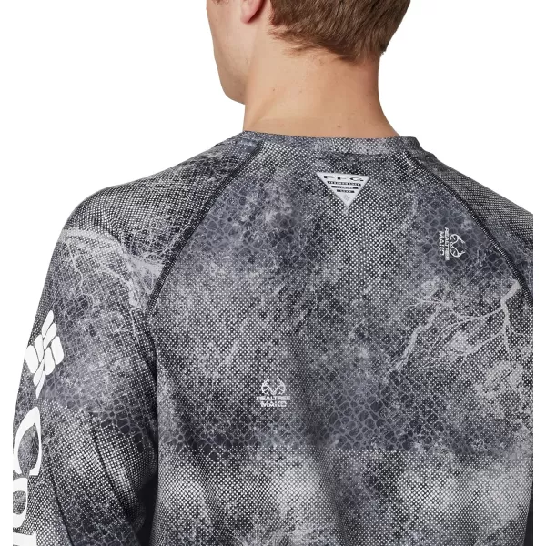 imageColumbia Mens Terminal Tackle Long Sleeve Shirt Wicking MaterialBlack Realtree Mako