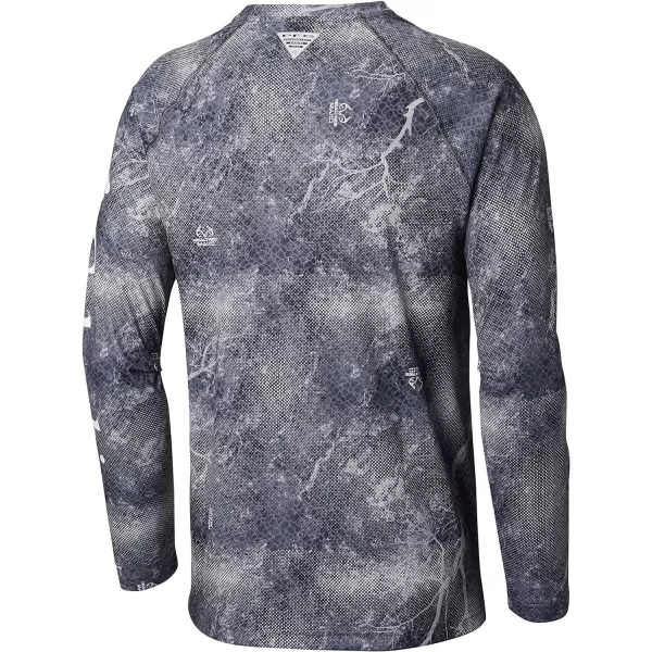 imageColumbia Mens Terminal Tackle Long Sleeve Shirt Wicking MaterialBlack Realtree Mako