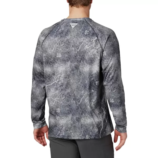 imageColumbia Mens Terminal Tackle Long Sleeve Shirt Wicking MaterialBlack Realtree Mako