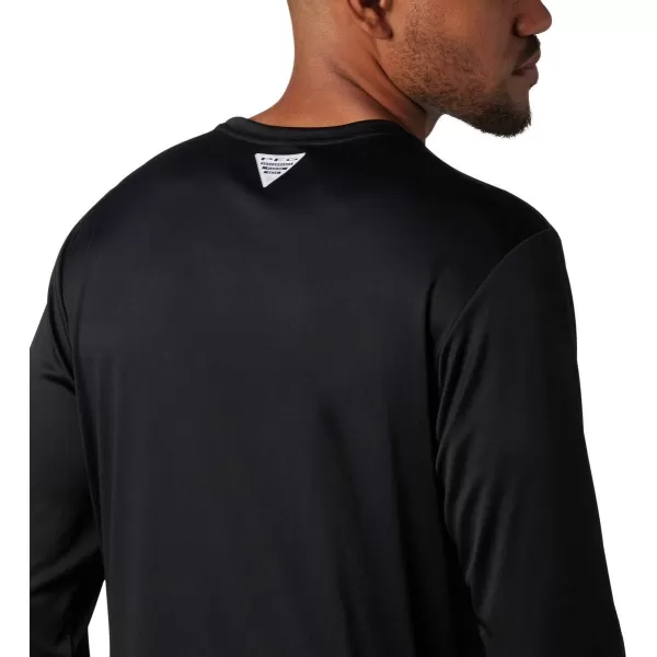 imageColumbia Mens Terminal Tackle Long Sleeve Shirt Wicking MaterialBlackBlack Inside Out Camo
