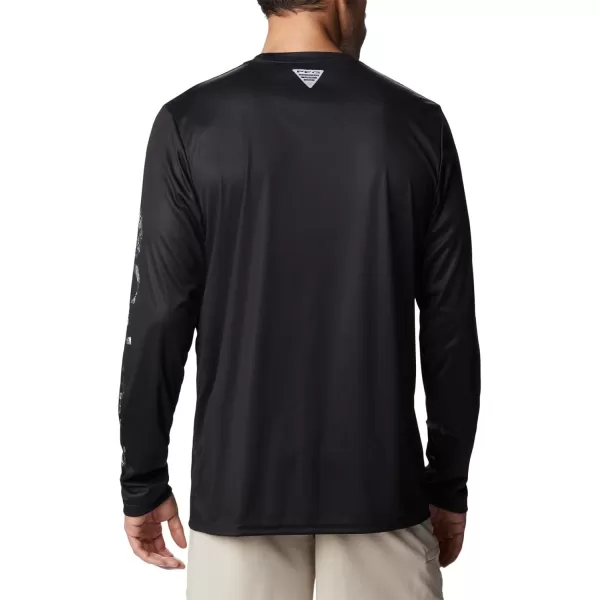 imageColumbia Mens Terminal Tackle Long Sleeve Shirt Wicking MaterialBlackBlack Realtree Horizon