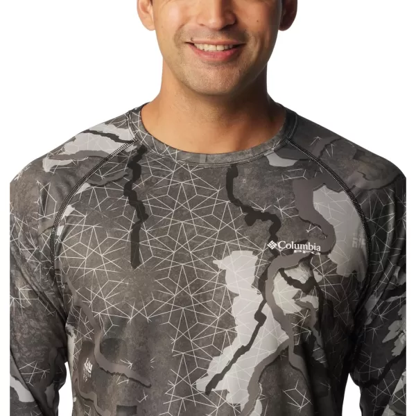 imageColumbia Mens Terminal Tackle Long Sleeve Shirt Wicking MaterialBlackRealtree Rift