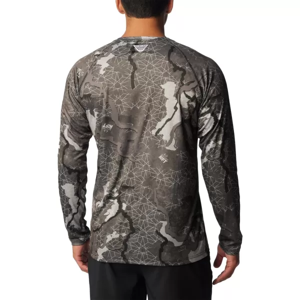 imageColumbia Mens Terminal Tackle Long Sleeve Shirt Wicking MaterialBlackRealtree Rift