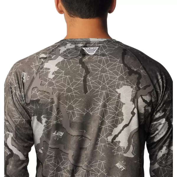 imageColumbia Mens Terminal Tackle Long Sleeve Shirt Wicking MaterialBlackRealtree Rift