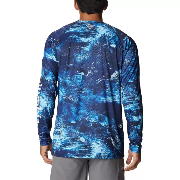 imageColumbia Mens Terminal Tackle Long Sleeve Shirt Wicking MaterialBlue Macaw Realtree Horizon