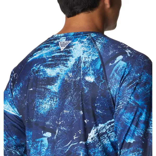 imageColumbia Mens Terminal Tackle Long Sleeve Shirt Wicking MaterialBlue Macaw Realtree Horizon
