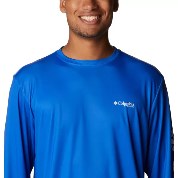 imageColumbia Mens Terminal Tackle Long Sleeve Shirt Wicking MaterialBlue MacawBlue Macaw Pfg Camo