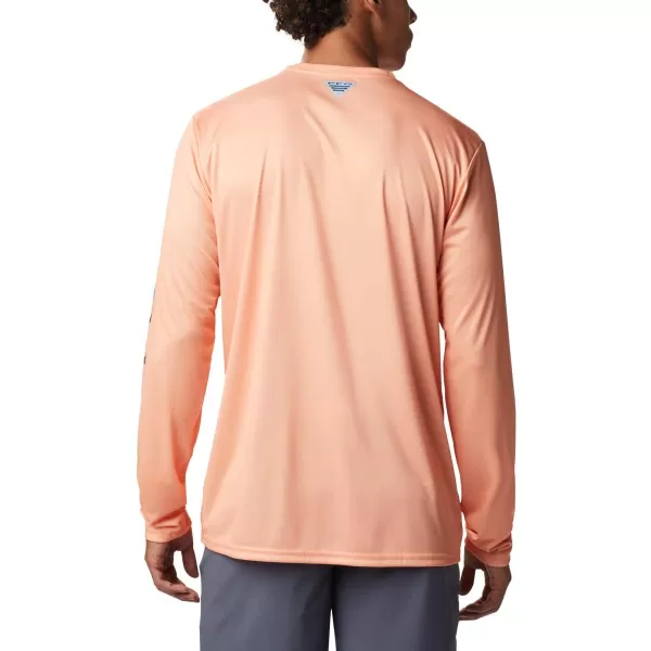 imageColumbia Mens Terminal Tackle Long Sleeve Shirt Wicking MaterialBright NectarVivid Blue Gamefish Camo