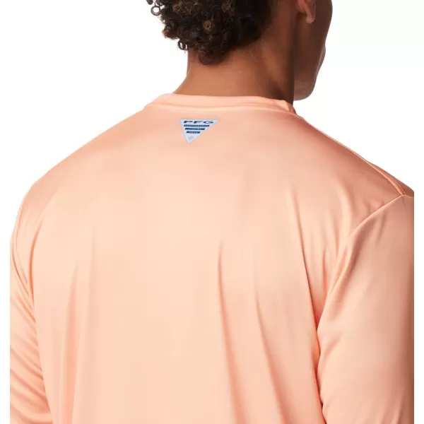 imageColumbia Mens Terminal Tackle Long Sleeve Shirt Wicking MaterialBright NectarVivid Blue Gamefish Camo