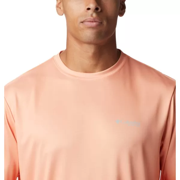 imageColumbia Mens Terminal Tackle Long Sleeve Shirt Wicking MaterialBright NectarVivid Blue Gamefish Camo