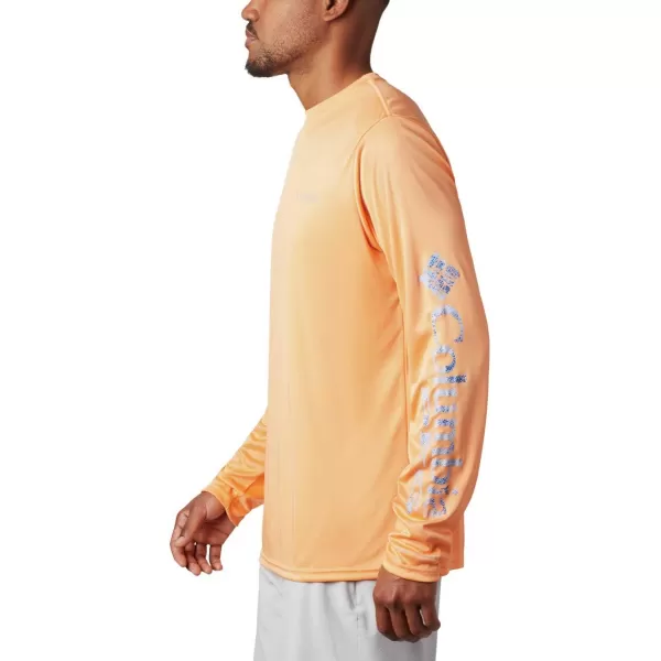imageColumbia Mens Terminal Tackle Long Sleeve Shirt Wicking MaterialBright NectarVivid Blue Realtree Mako