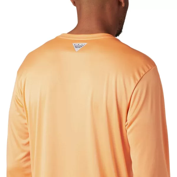 imageColumbia Mens Terminal Tackle Long Sleeve Shirt Wicking MaterialBright NectarVivid Blue Realtree Mako