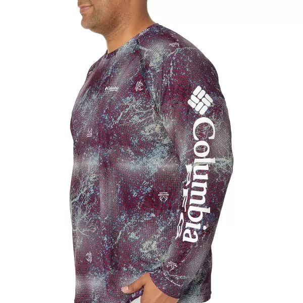 imageColumbia Mens Terminal Tackle Long Sleeve Shirt Wicking MaterialCarbon Realtree Mako