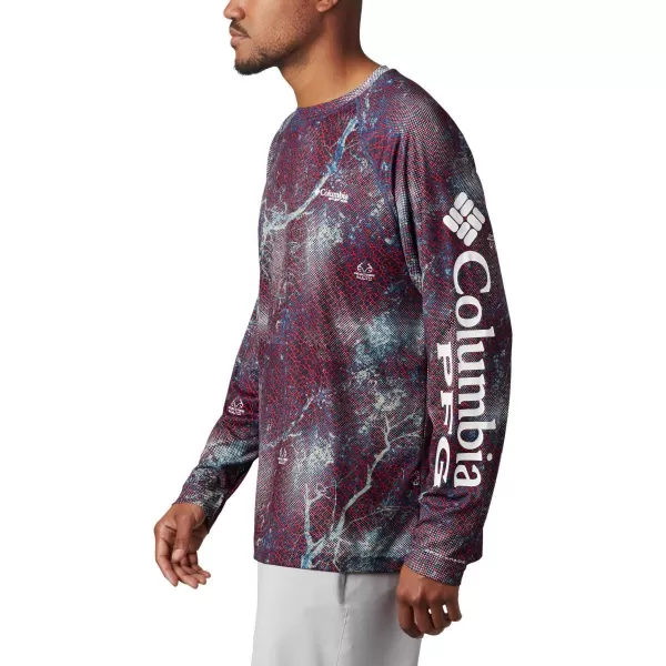 imageColumbia Mens Terminal Tackle Long Sleeve Shirt Wicking MaterialCarbon Realtree Mako