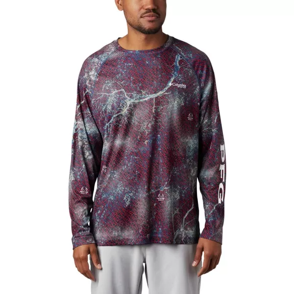 imageColumbia Mens Terminal Tackle Long Sleeve Shirt Wicking MaterialCarbon Realtree Mako