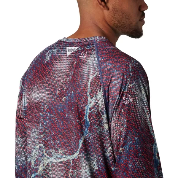 imageColumbia Mens Terminal Tackle Long Sleeve Shirt Wicking MaterialCarbon Realtree Mako