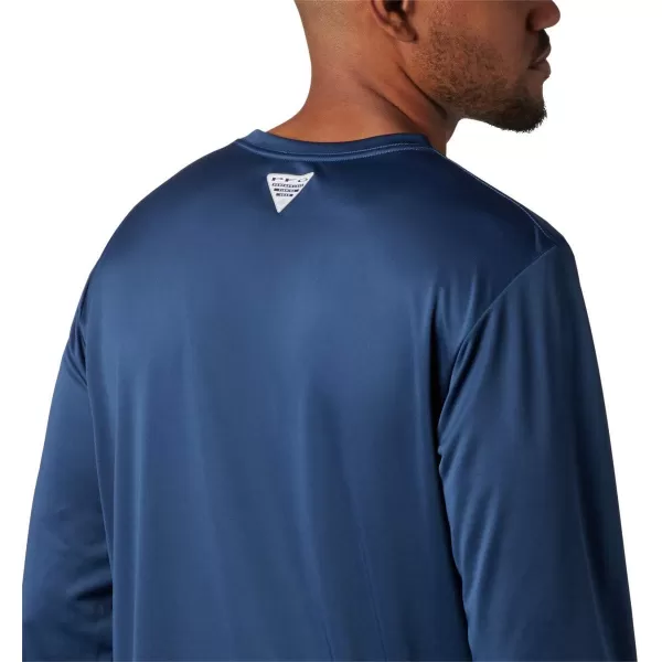 imageColumbia Mens Terminal Tackle Long Sleeve Shirt Wicking MaterialCarbonCarbon Realtree Mako