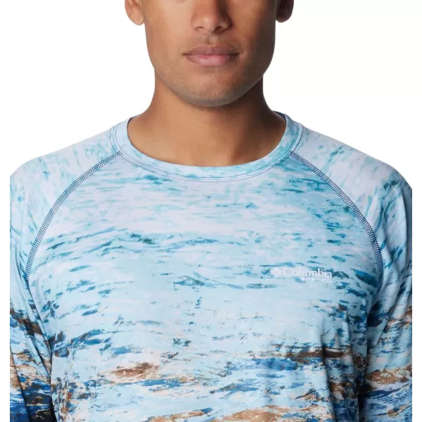 imageColumbia Mens Terminal Tackle Long Sleeve Shirt Wicking MaterialCarbonDeepsea Fade