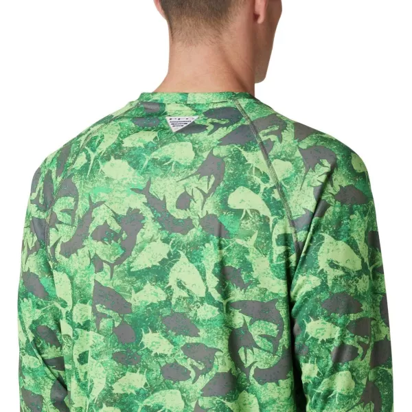 imageColumbia Mens Terminal Tackle Long Sleeve Shirt Wicking MaterialCity Grey Inside Out Camo