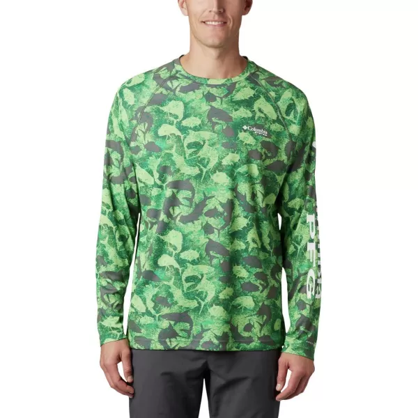 imageColumbia Mens Terminal Tackle Long Sleeve Shirt Wicking MaterialCity Grey Inside Out Camo