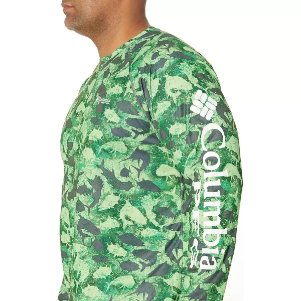 imageColumbia Mens Terminal Tackle Long Sleeve Shirt Wicking MaterialCity Grey Inside Out Camo