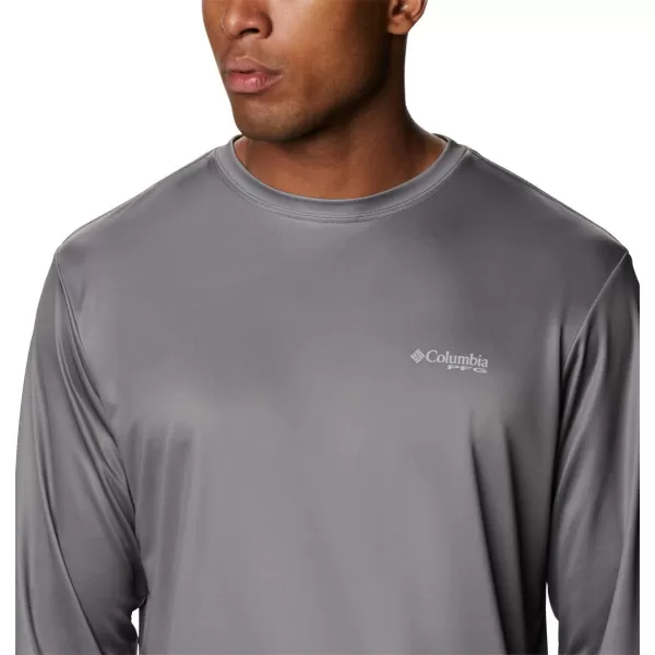 imageColumbia Mens Terminal Tackle Long Sleeve Shirt Wicking MaterialCity GreyDorado Camo