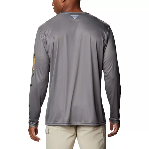 imageColumbia Mens Terminal Tackle Long Sleeve Shirt Wicking MaterialCity GreyDorado Camo