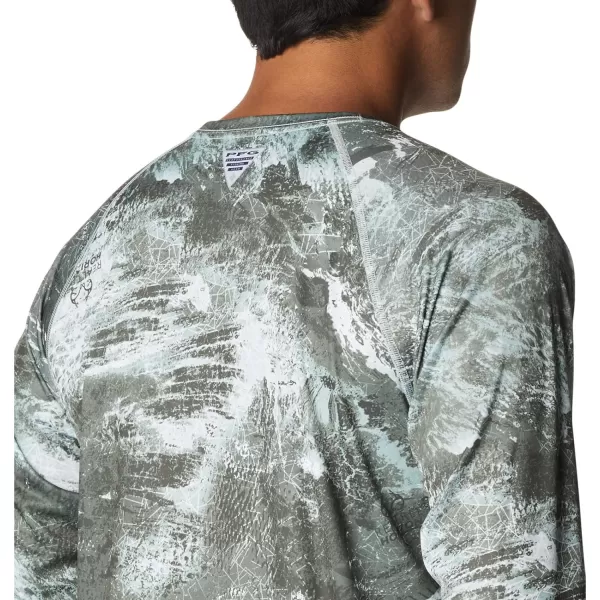 imageColumbia Mens Terminal Tackle Long Sleeve Shirt Wicking MaterialCool Green Realtree Horizon