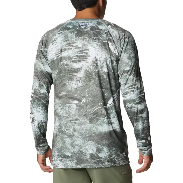 imageColumbia Mens Terminal Tackle Long Sleeve Shirt Wicking MaterialCool Green Realtree Horizon