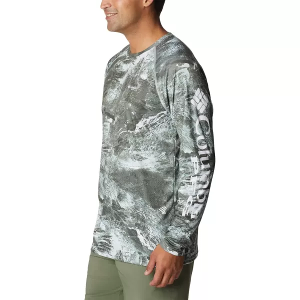 imageColumbia Mens Terminal Tackle Long Sleeve Shirt Wicking MaterialCool Green Realtree Horizon