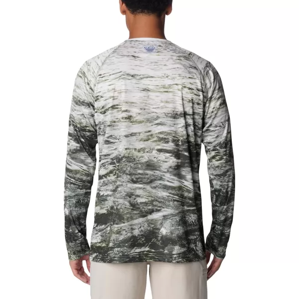 imageColumbia Mens Terminal Tackle Long Sleeve Shirt Wicking MaterialCypressDeepsea Fade
