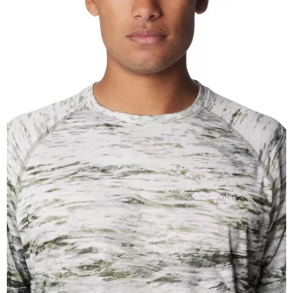 imageColumbia Mens Terminal Tackle Long Sleeve Shirt Wicking MaterialCypressDeepsea Fade