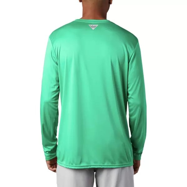 imageColumbia Mens Terminal Tackle Long Sleeve Shirt Wicking MaterialDark LimeDorado Digi Camo