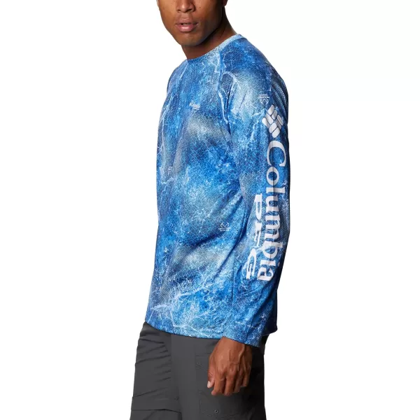 imageColumbia Mens Terminal Tackle Long Sleeve Shirt Wicking MaterialHarbor Blue Realtree Mako