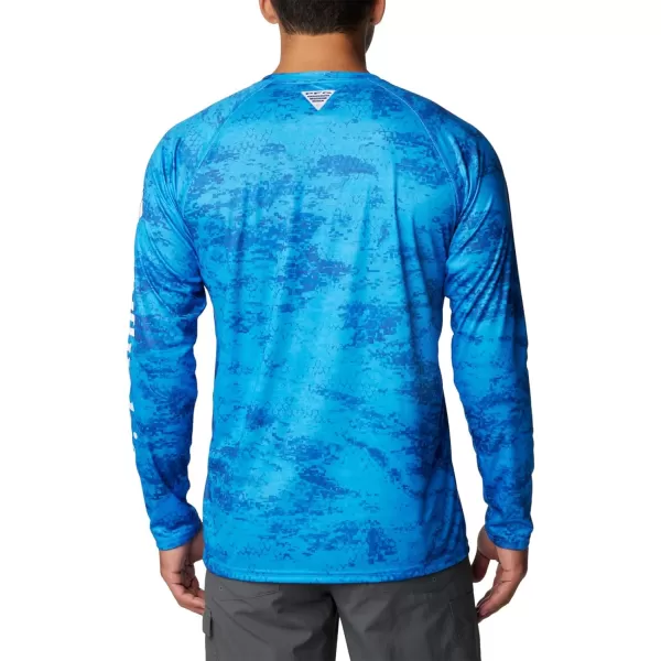 imageColumbia Mens Terminal Tackle Long Sleeve Shirt Wicking MaterialHyper Blue Pfg Camo