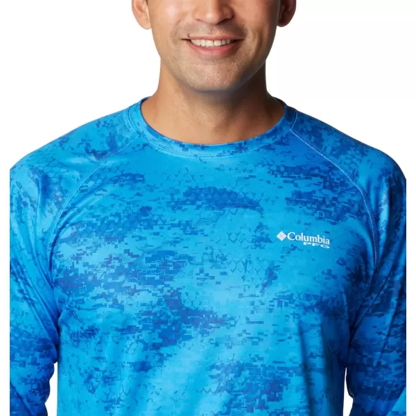 imageColumbia Mens Terminal Tackle Long Sleeve Shirt Wicking MaterialHyper Blue Pfg Camo