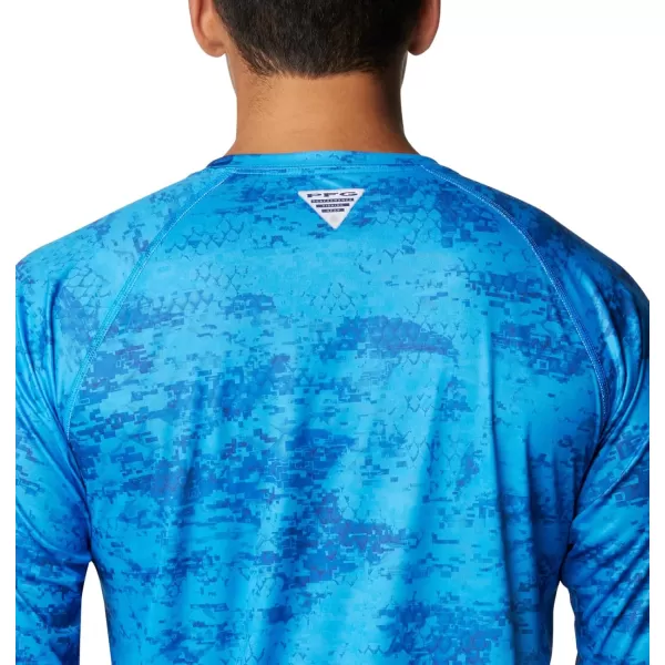 imageColumbia Mens Terminal Tackle Long Sleeve Shirt Wicking MaterialHyper Blue Pfg Camo