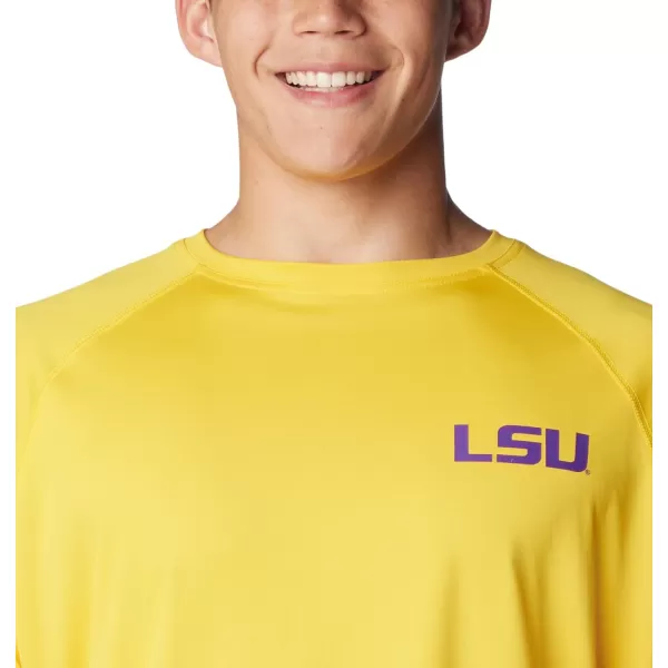 imageColumbia Mens Terminal Tackle Long Sleeve Shirt Wicking MaterialLsu  Yellow