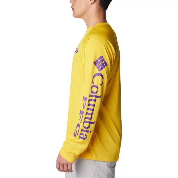 imageColumbia Mens Terminal Tackle Long Sleeve Shirt Wicking MaterialLsu  Yellow