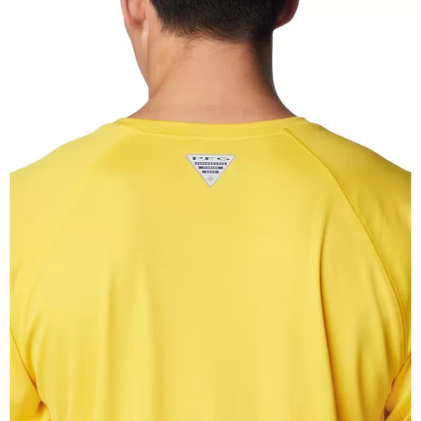 imageColumbia Mens Terminal Tackle Long Sleeve Shirt Wicking MaterialLsu  Yellow
