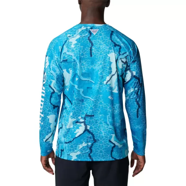 imageColumbia Mens Terminal Tackle Long Sleeve Shirt Wicking MaterialOcean BlueRealtree Rift