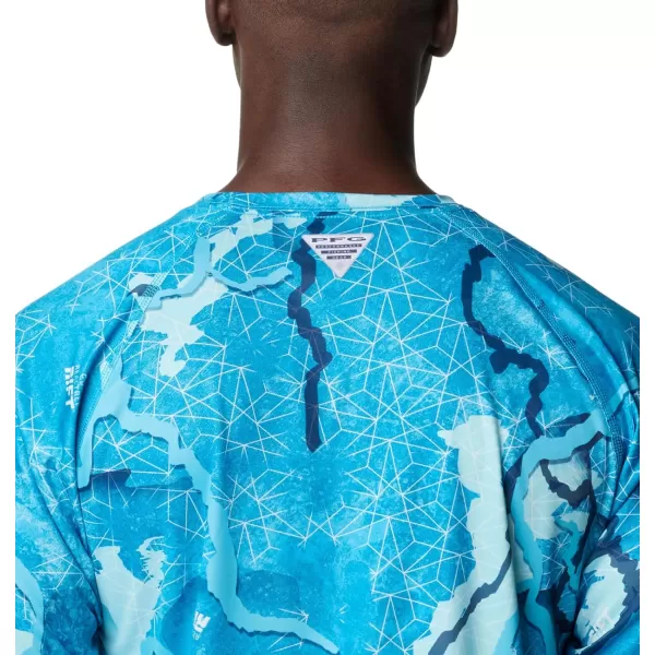 imageColumbia Mens Terminal Tackle Long Sleeve Shirt Wicking MaterialOcean BlueRealtree Rift