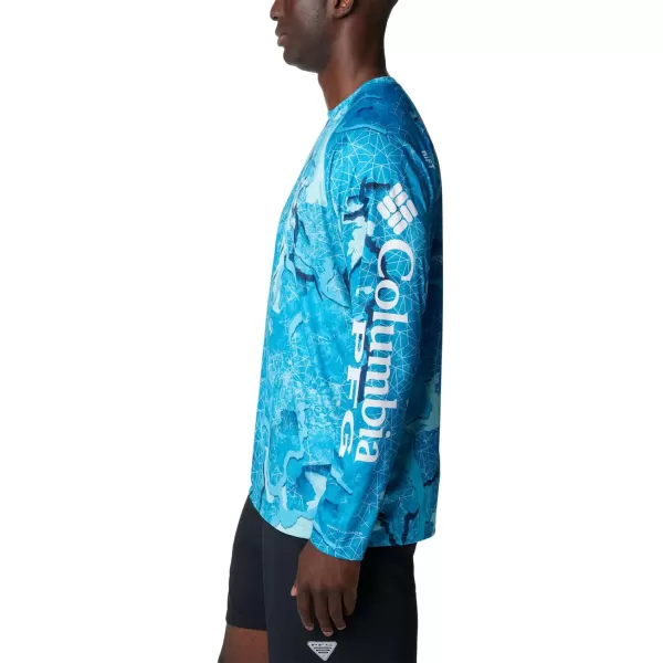 imageColumbia Mens Terminal Tackle Long Sleeve Shirt Wicking MaterialOcean BlueRealtree Rift